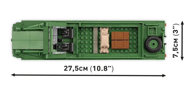 COBI 3110 DUKW Amphibia Draufsicht Maße