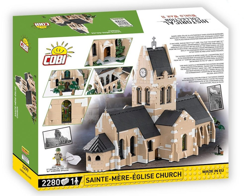 COBI 2299 Kirche Sainte-Mere-Eglise Box Back