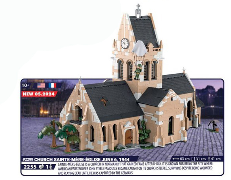 COBI Kirche sainte Mere Eglise D-Day