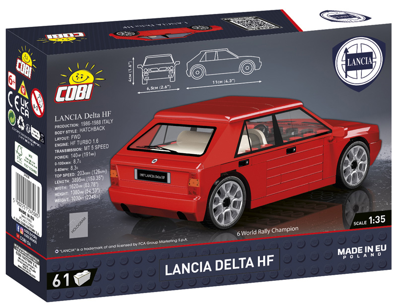 24508 COBI Lancia delta HF Box Back