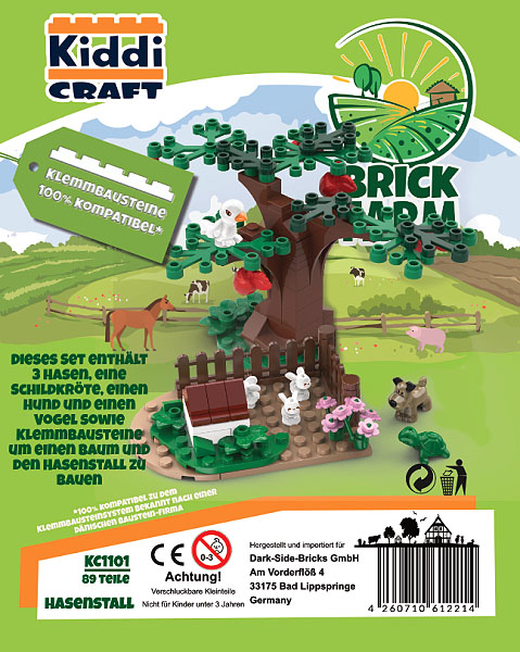 KiddiCraft Hasenstall KC1101 Verpackung