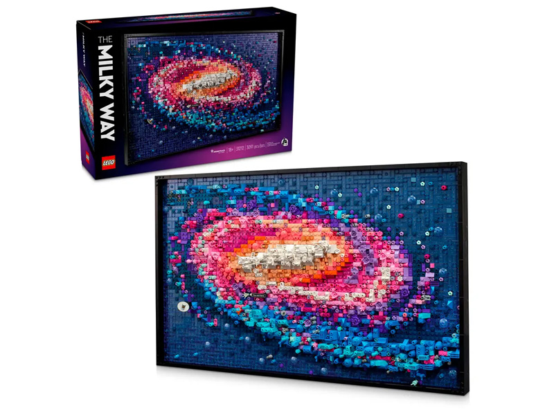 LEGO 31212 Milchstraße-Galaxie Set und Box Front