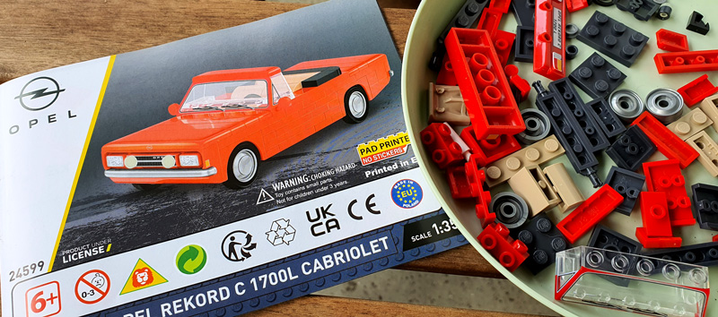 COBI Opel Rekord C 1700L Cabriolet 24599 Aufbau