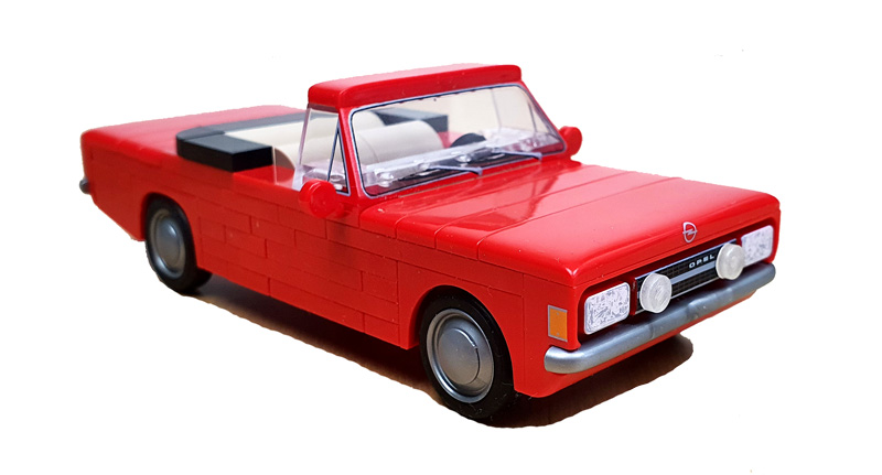 COBI Opel Rekord C 1700L Cabriolet 24599 aufgebaut ausgeschnitten