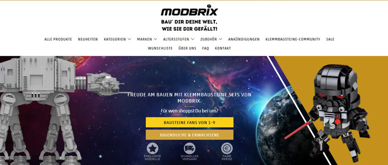 Modbrix Onlineshop