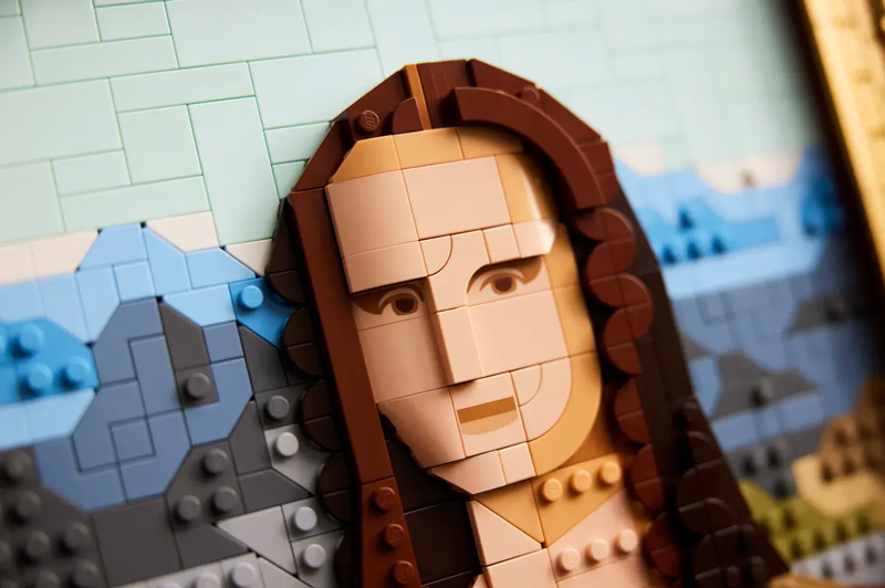 LEGO Mona Lisa 31213 Detail Gesicht