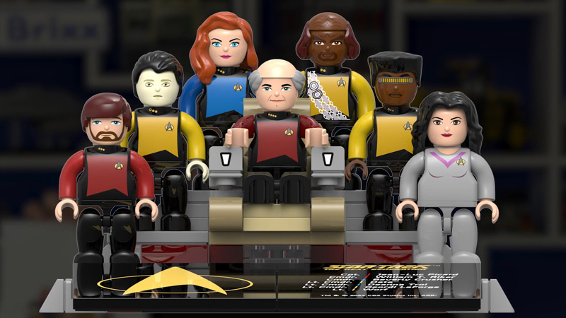 BlueBrixx Star Trek Minifiguren Rendering