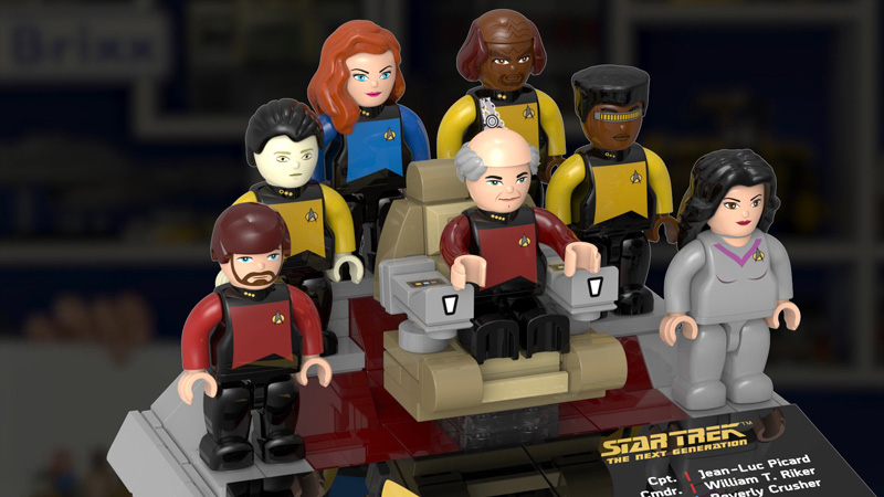 BlueBrixx Star Trek Minifiguren Rendering