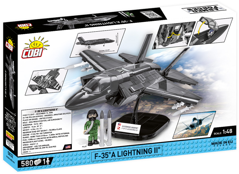 COBI 5832 F-35A Lightning II Box Back