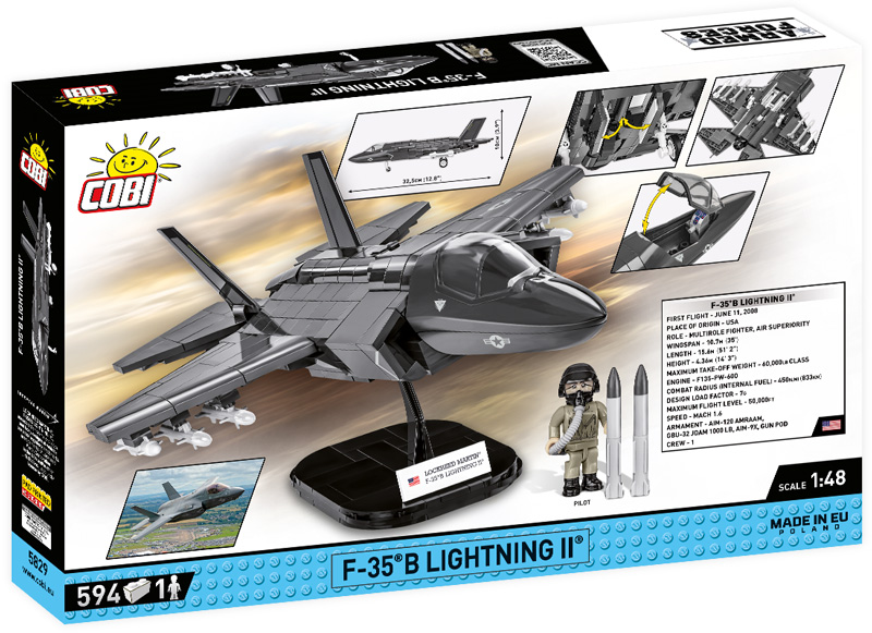 COBI F-35B Lightning II 5829 Box Back