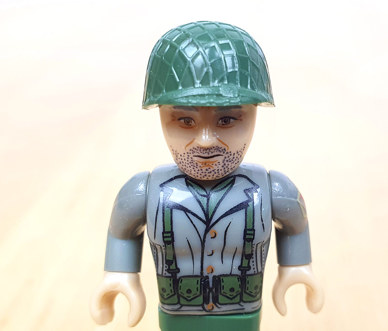 COBI Battlepack 2054 D-Day 06.06.1944 Minifiguren Detail Gesicht