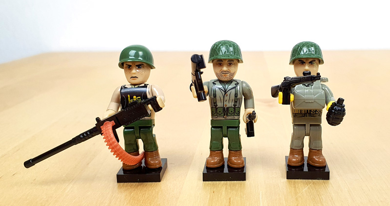 COBI Battlepack 2054 D-Day 06.06.1944 Minifiguren gesamt mit Waffen