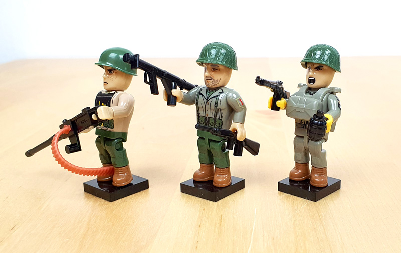 COBI Battlepack 2054 D-Day 06.06.1944 Minifiguren gesamt mit Waffen