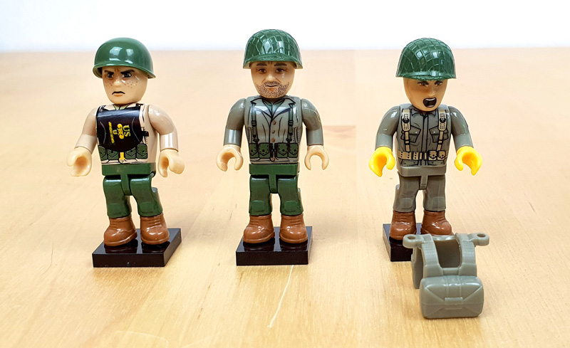 COBI Battlepack 2054 D-Day 06.06.1944 Minifiguren gesamt ohne Fallschirm