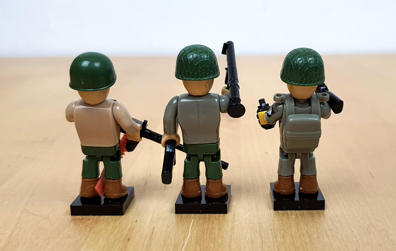 COBI Battlepack 2054 D-Day 06.06.1944 Minifiguren gesamt Rückseite