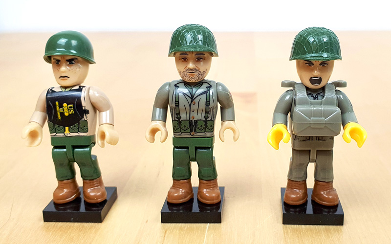 COBI Battlepack 2054 D-Day 06.06.1944 Minifiguren gesamt ohne Waffen