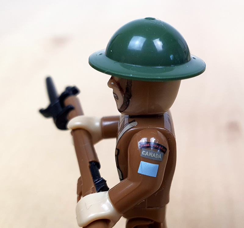 COBI 2055 Battlepack D-Day Allied Forces Minifiguren kanadischer Soldat Armprint