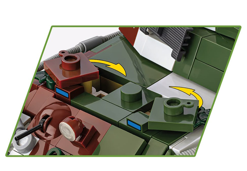 COBI Limited Edition Panzerkampfwagen VI Ausf B Königstiger 3112 Set Detail