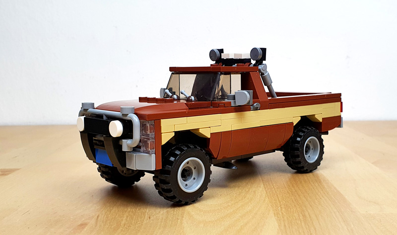 Modbrix kleiner Stuntman Truck 107473 schräge Ansicht