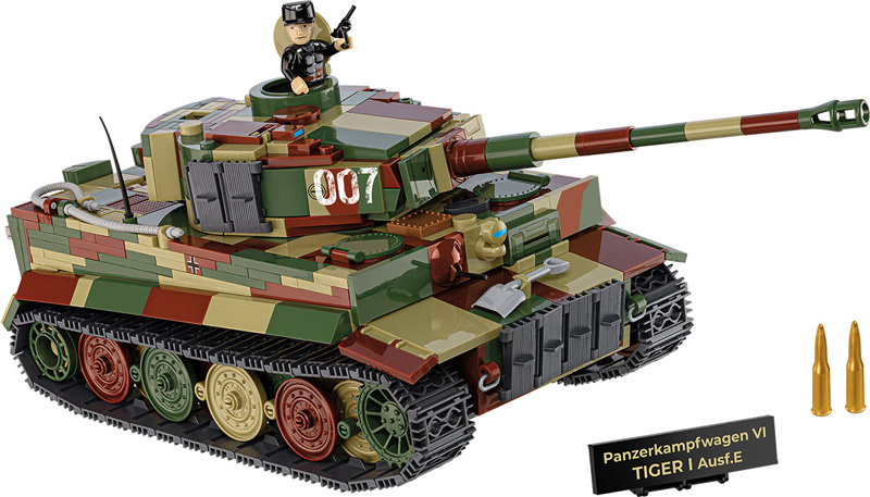COBI 2587 Panzerkampfwagen VI Tiger I Ausf. E Set komplett Vorderseite