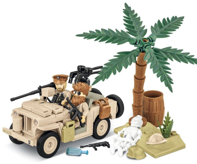 Americký terénní automobil Jeep Willys MB - SAS COBI 2298 - World War II 1:35 Americký terénní automobil Jeep Willys MB - SAS COBI 2298 - World War II 1:35