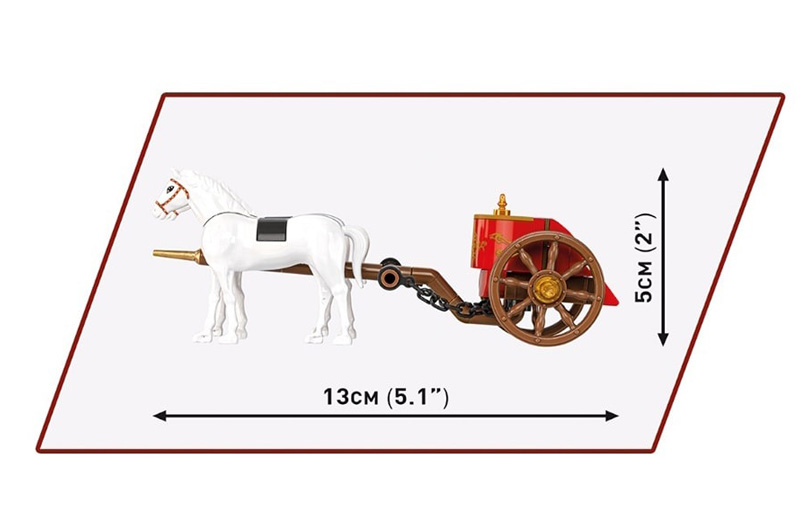 COBi Imperium Romanum 20069 Roman Chariot Set Seite und Maße