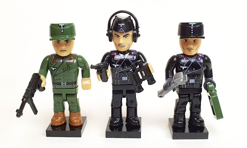 COBI Minifiguren Set German Tank Crew 2053 gebaut mit Ausstattung