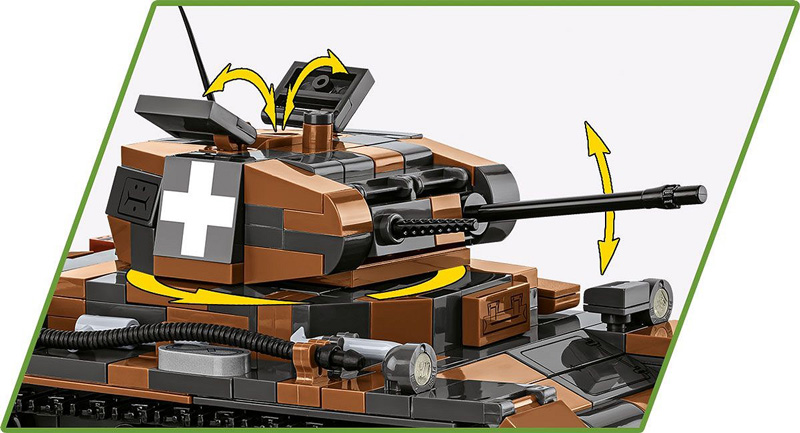 COBI 2596 Panzer II Ausf B Sd. Kfz 121 Limited Edition Set Detail
