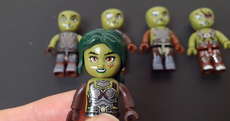 Kiddicraft Herocraft Kiddiz Ork Angriff KC1409 Detail Kopf
