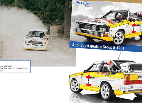 BlueBrixx mit neuer Lizenz - Audi Sport quattro 108337 angekündigt