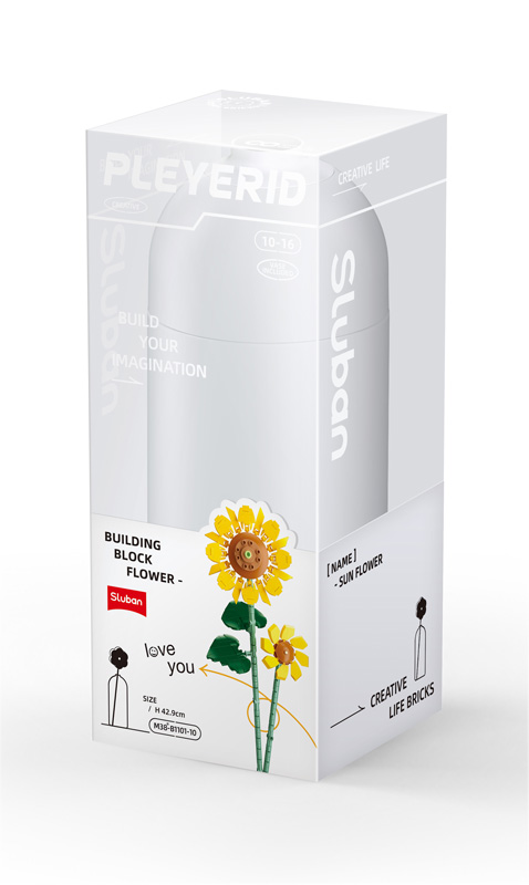 Sluban / Pleyerid Sonnenblumen mit Vase M38 B1101 10 Box