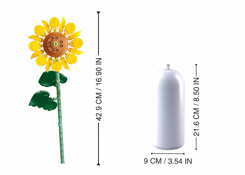 Sluban / Pleyerid Sonnenblumen mit Vase M38 B1101 10 Produktbild