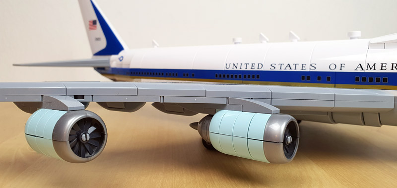 COBI Boeing 747 Air Force One 26610 aufgebaut