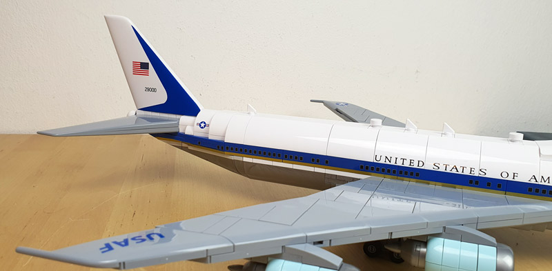 COBI Boeing 747 Air Force One 26610 aufgebaut