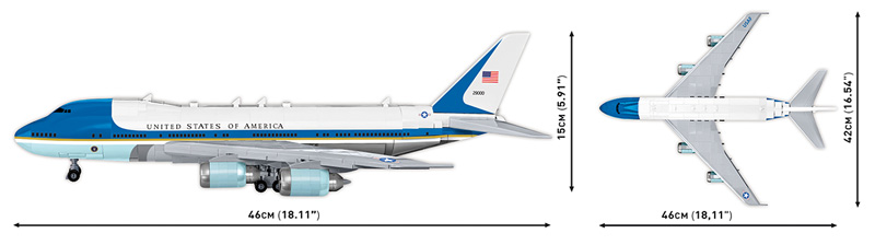 COBI Boeing 747 Air Force One 26610 offizielles Produktfoto