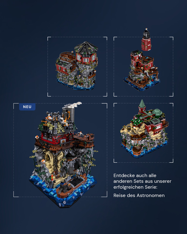 Bluebrixx Kraftwerk des Astronomen 108075 Setbild