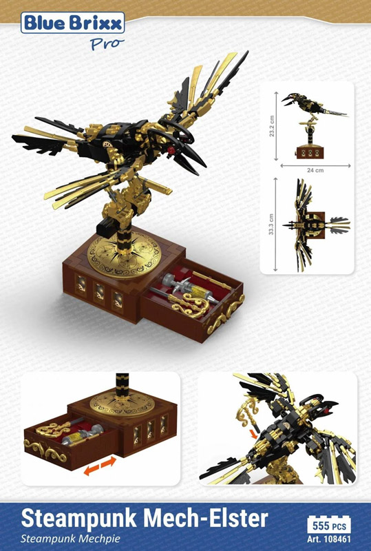 BlueBrixx Steampunk Mech-Elster 108461