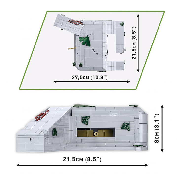 COBI 3136 German Bunker Regelbau 667