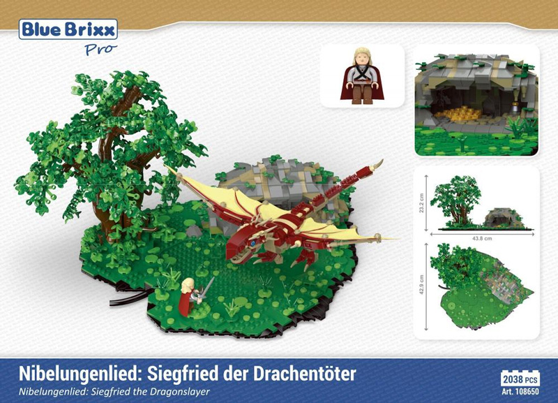BlueBrixx Nibelungensage Siegfried der Drachentöter 108650