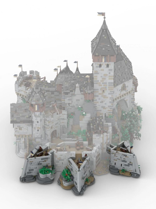 BlueBrixx Burg Blaustein Festungsspitzen 108932