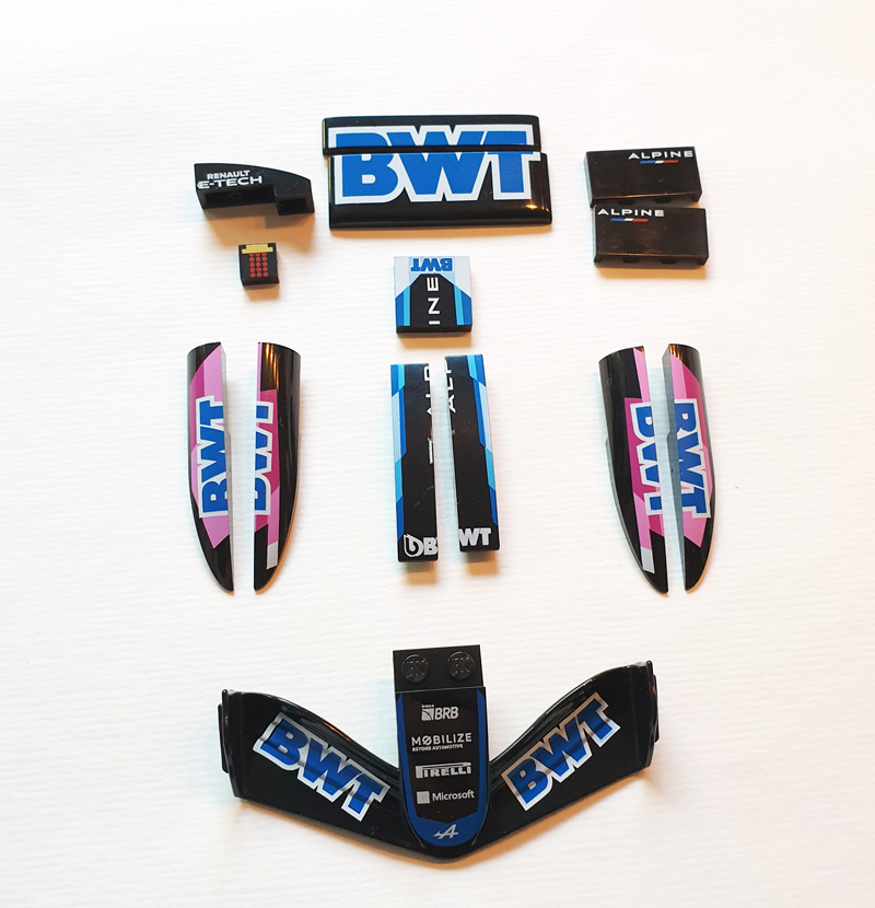 COBI 1684 Formel 1 BWT Aufbau Prints