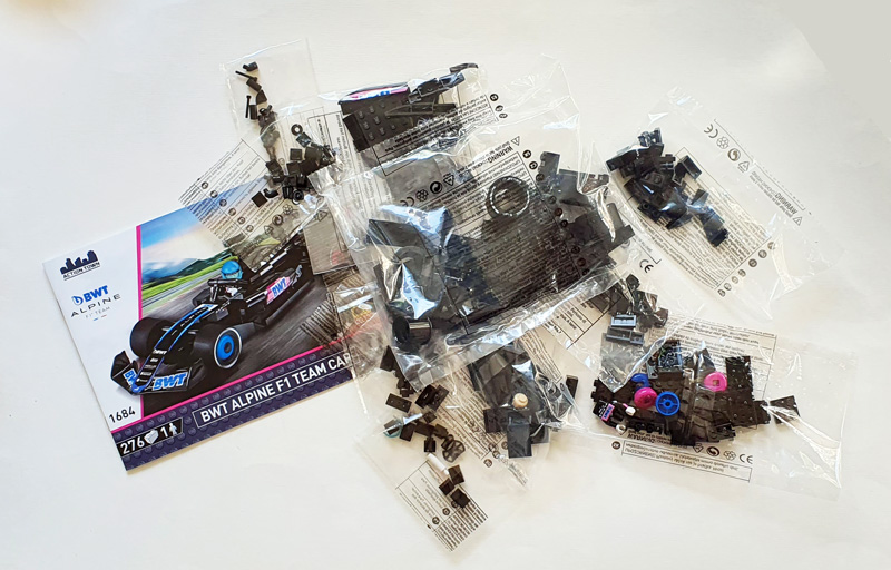 COBI 1684 Formel 1 BWT Aufbau Teile