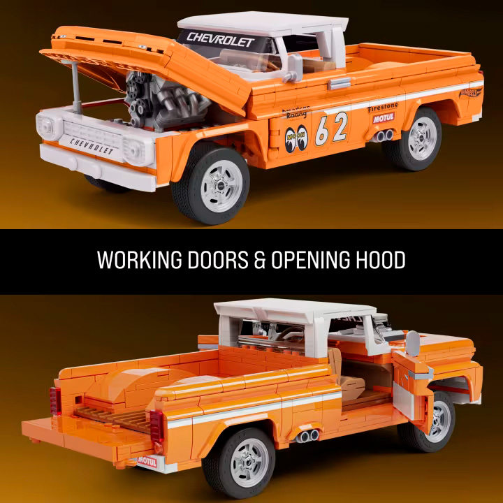 Mattel Brick Shop Hot Wheels JFT20 Custom ’62 Chevy Pickup
