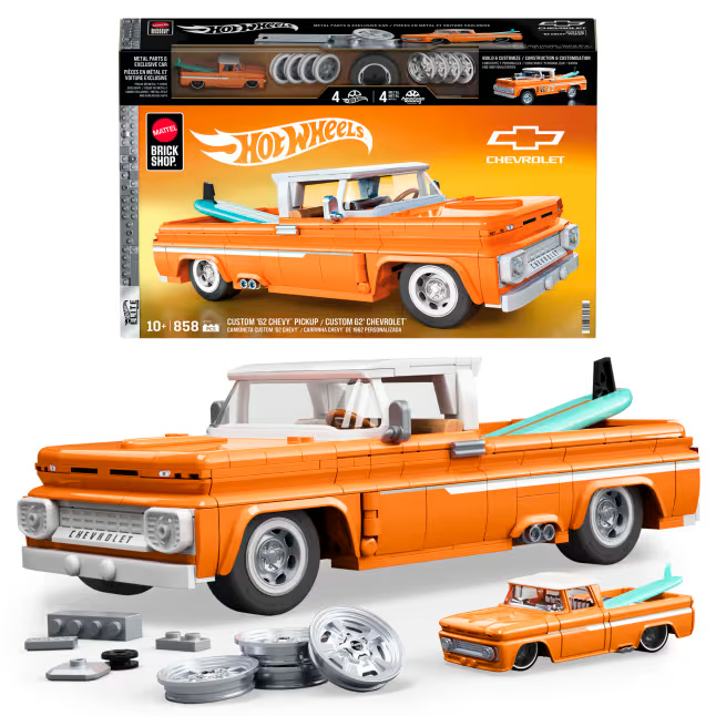Mattel Brick Shop Hot Wheels JFT20 Custom ’62 Chevy Pickup