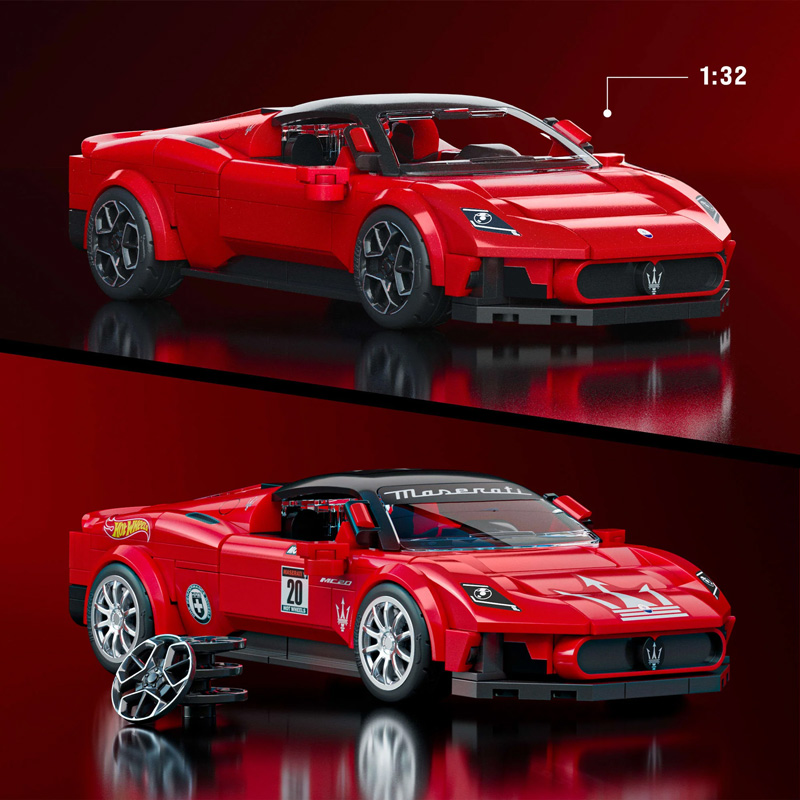 Mattel Brick Shop Hot Wheels JFR90 Maserati MC20