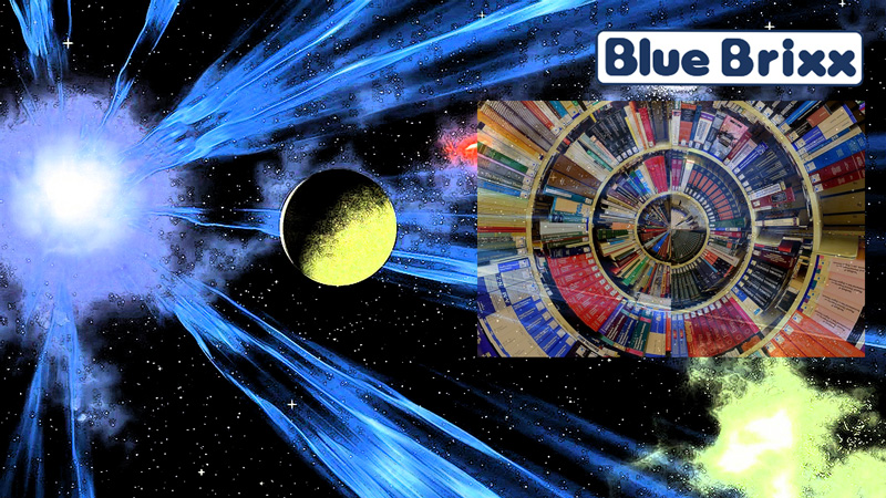 BlueBrixx Atelier des Astronomen Prototyp Titel
