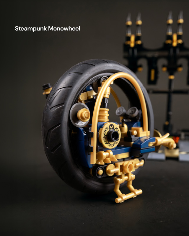 Bluebrixx Steampunk Monowheel