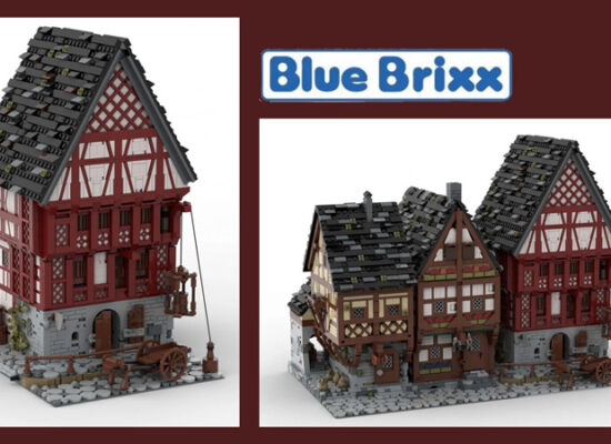 BlueBrixx Zeughaus ergänzt Mittelalterlichen Straßenzug