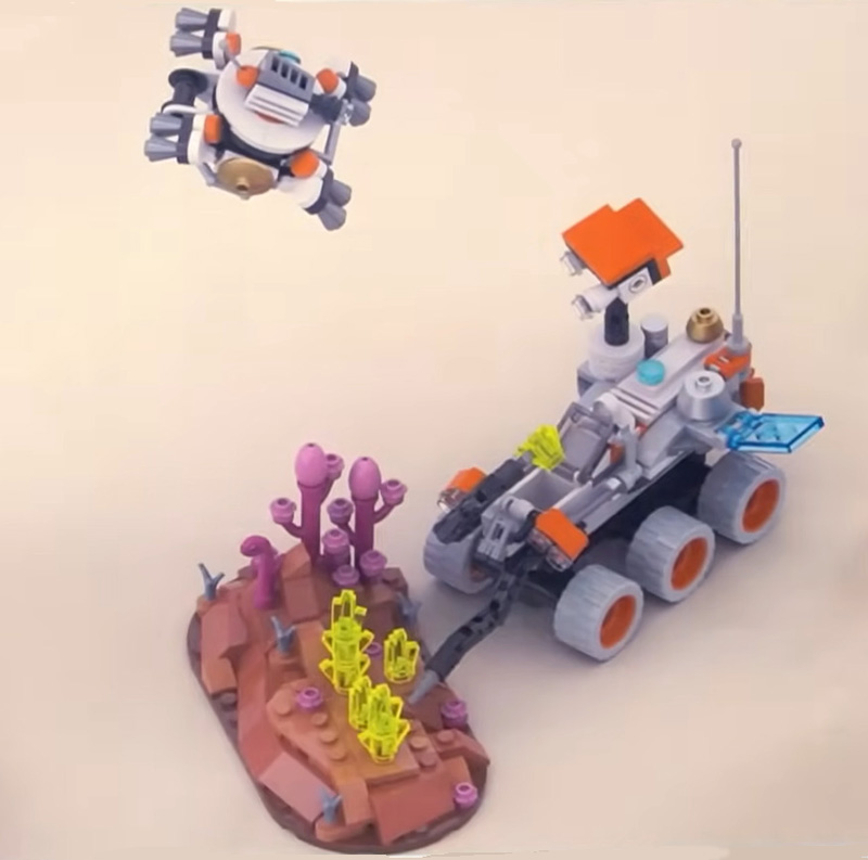 BlueBrixx Space Serie Kinder Farbkonzept