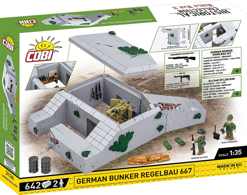 COBI 3136 German Bunker Regelbau 667 Box